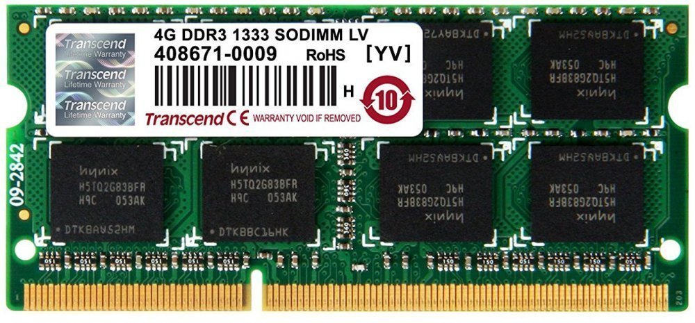 

Оперативная память Transcend 4Gb DDR-III 1333Mhz SO-DIMM [JM1333KSN-4G], 4Gb DDR-III 1333Mhz SO-DIMM