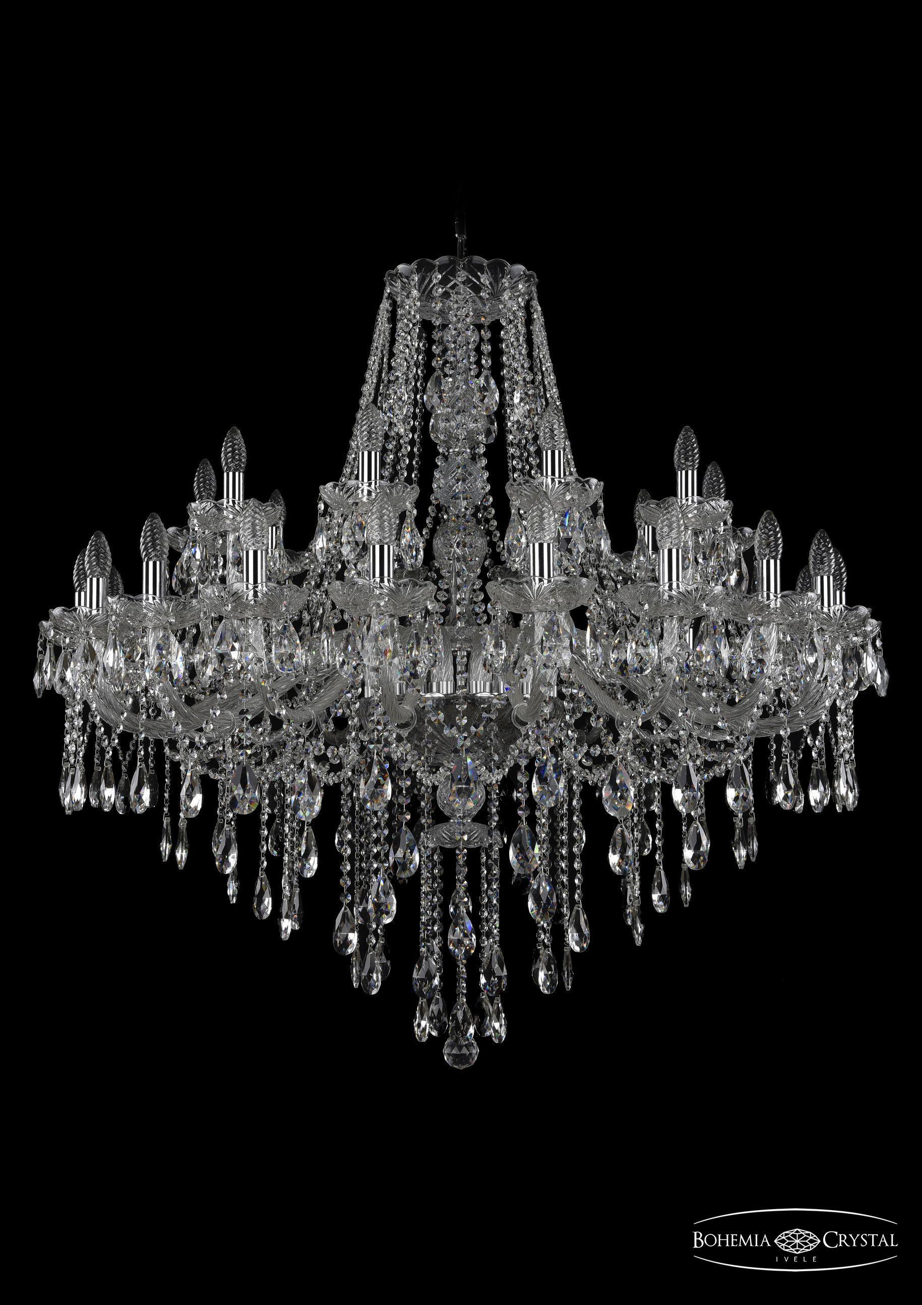 

Подвесная люстра Bohemia Ivele Crystal 1415/20+10/400/Ni