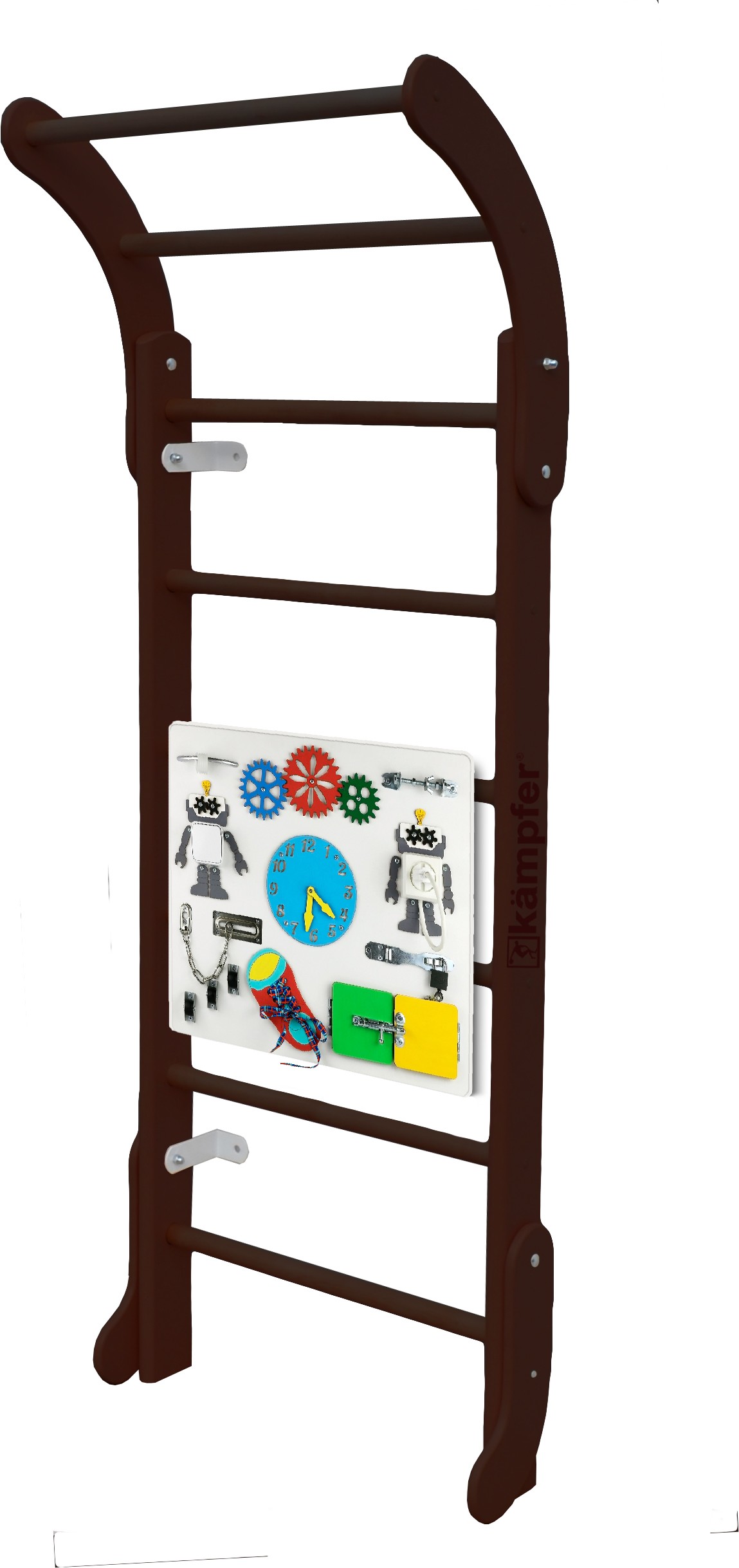 

Kampfer Шведская стенка Baby Step Busyboard №5 шоколадный/белый, Шведская стенка Kampfer Baby Step Busyboard №5 шоколадный/белый