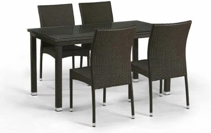 

Комплект садовой мебели Afina garden T256A/YC379A-W53 Brown [T256A/YC379A-W53 Brown 4Pcs], Комплект садовой мебели Afina garden T256A/YC379A-W53 T256A/YC379A-W53 4Pcs Brown