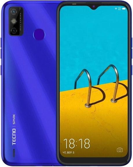 

Мобильный телефон Tecno Spark 6 Go 32Gb+2Gb Aqua Blue [TCN-KE5-AQBL], Spark 6 Go 32Gb+2Gb