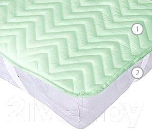 

Наматрасник защитный Vegas Protect Cotton S4 120x200 фисташковый, Наматрасник Vegas Protect Cotton S4 120x200 фисташковый