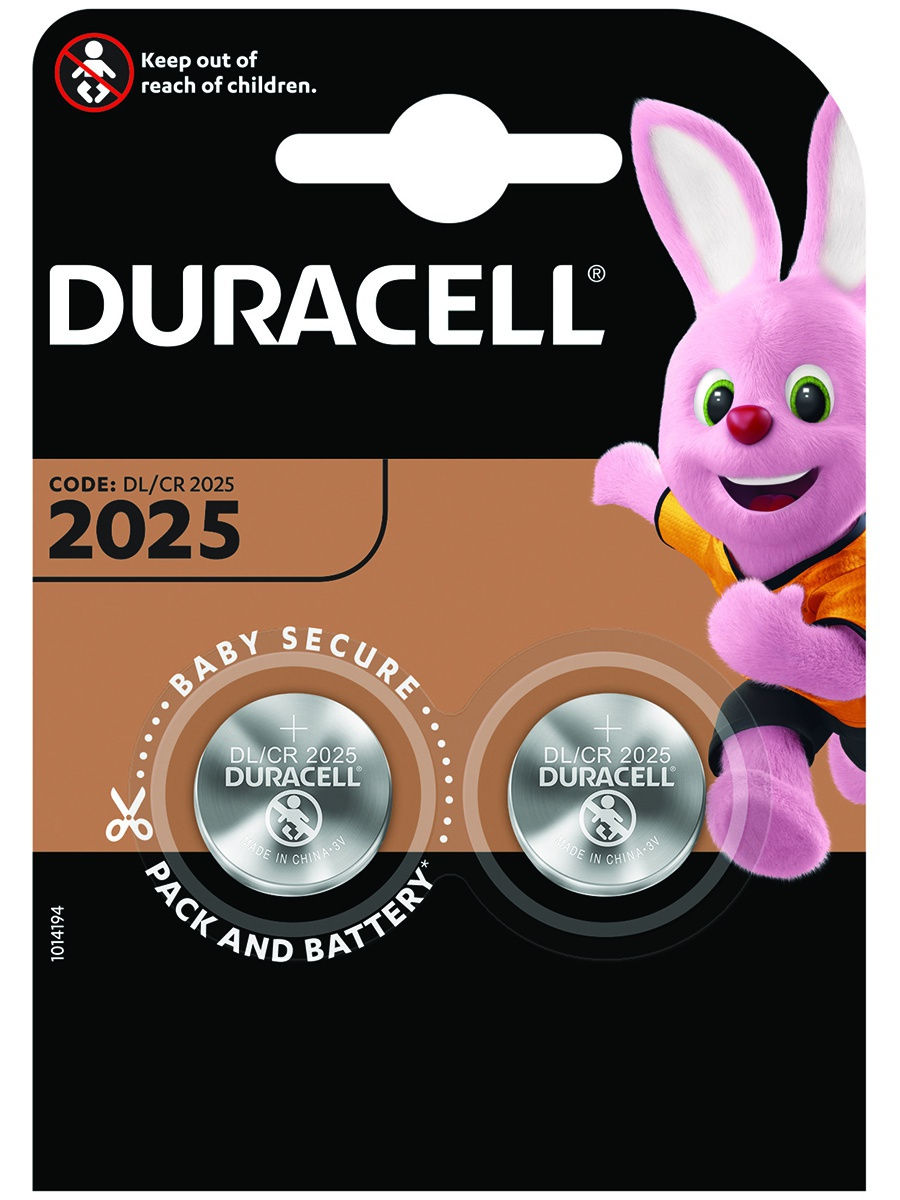 

Батарейка, аккумулятор, зарядное DURACELL CR2025/2BL, CR2025/2BL