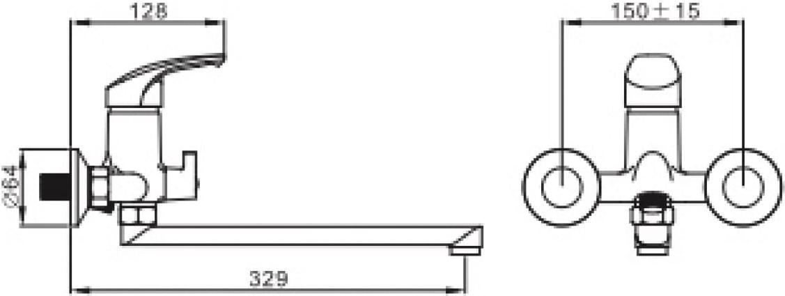 

Смеситель Эверест B22-029M, B22-029M
