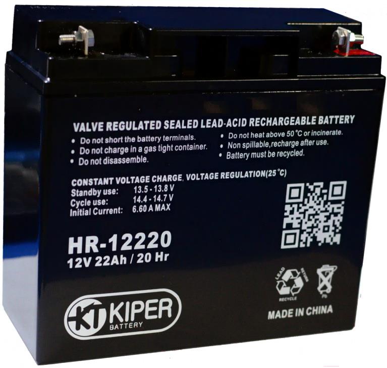 

Батарея для ИБП Kiper HR-12220, HR-12220 12V/22Ah