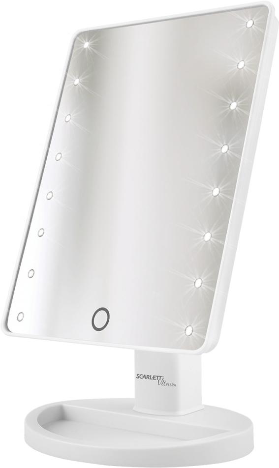 

Зеркало косметическое Scarlett SC-MM308L01 белый, SC-MM308L01