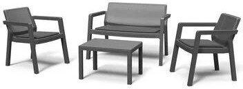 

Комплект садовой мебели Keter Emily 2 seater без подушек графитовый [246589], Комплект садовой мебели Keter Emily 2 seater б/п 246589 графит