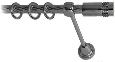 

Карниз Lm Decor Имидж 116 1р витой 3.6м антрацит, Имидж 116 1р витой 16мм 3.6м