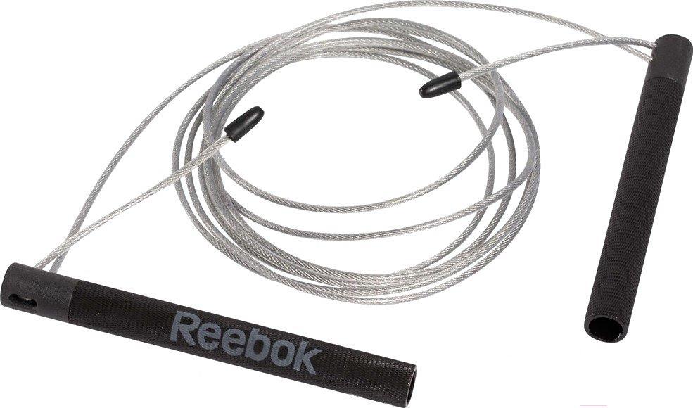 

Скакалка Reebok RARP-11082 стальной/черный, RARP-11082