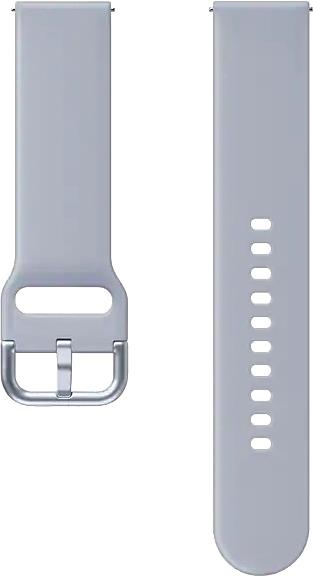 

Сменный ремешок Samsung Sport Band Galaxy Watch Active/Active2 серебристо-серый [ET-SFR82MSEGRU], Sport Band Galaxy Watch Active/Active2