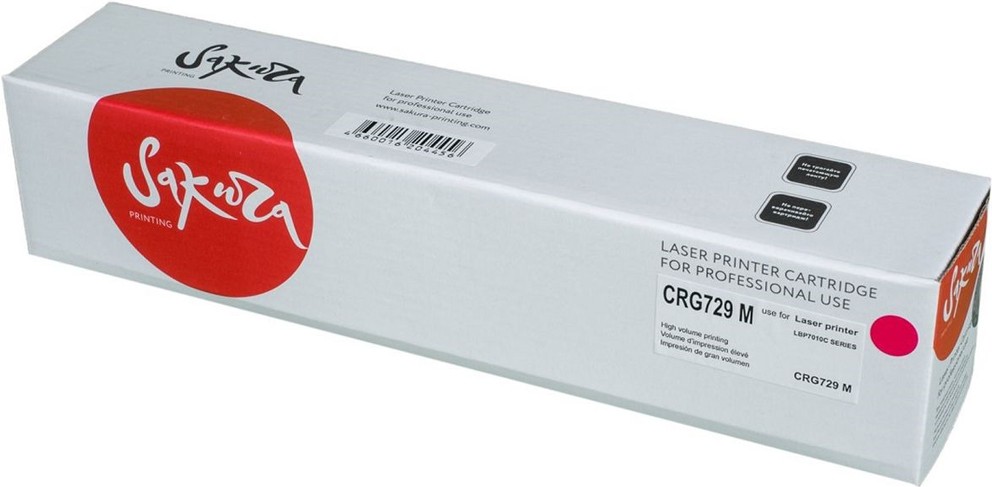 

Картридж для принтера (МФУ) Sakura Printing Совместим с CRG729M [SACRG729M], Картридж Sakura Printing Совместим с CRG729M SACRG729M