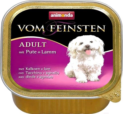 

Корм для собак Animonda Vom Feinsten Adult с индейкой и ягненком (150г), Vom Feinsten Adult с индейкой и ягненком 150г