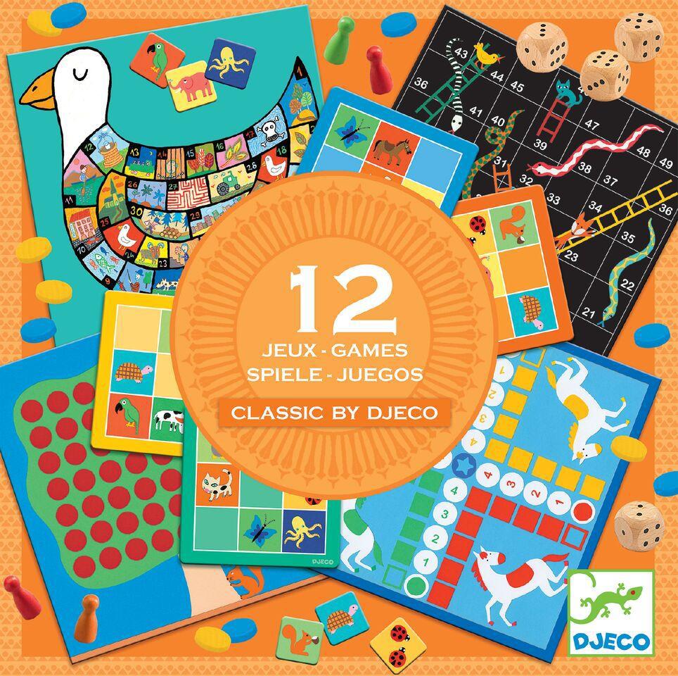

Настольная игра Djeco Классическая 12 в 1 [05218], Классическая 12 в 1
