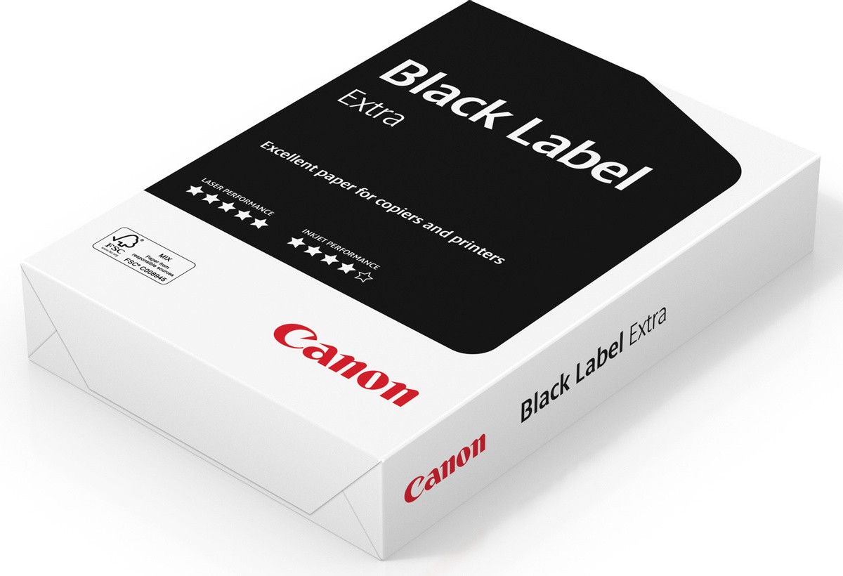 

Офисная бумага Canon Бумага Black Label Extra A3/80г/м2/500л. [8169B002], Бумага Canon Бумага Black Label Extra A3/80г/м2/500л. 8169B002