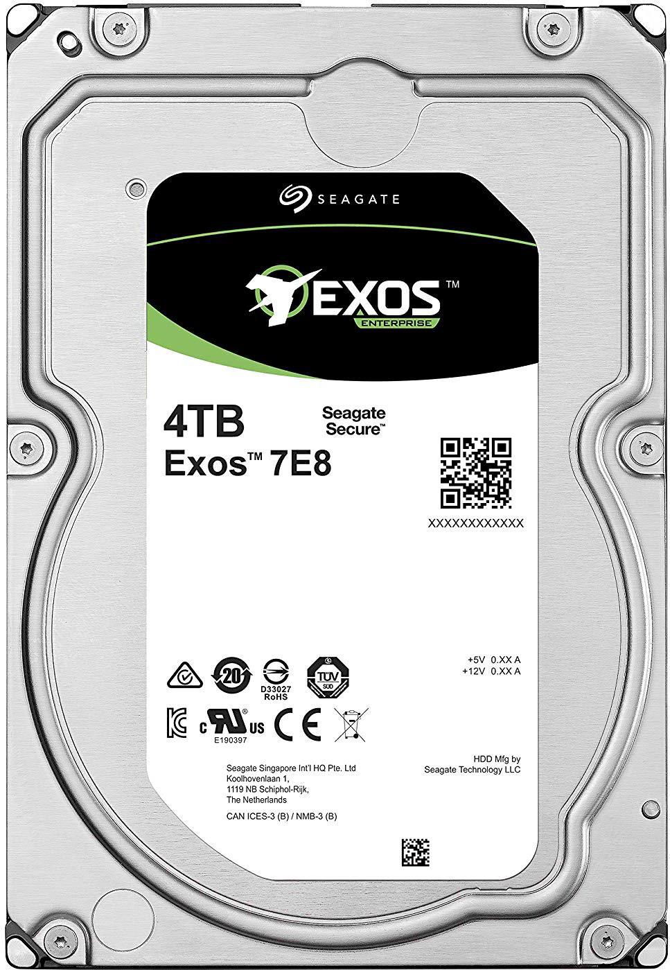 

Жесткий диск Seagate 4TB 7200RPM [ST4000NM002A], Жесткий диск 4TB SATA 6Gb/s Seagate Exos 7E8 ST4000NM002A 3.5 7200rpm 128Mb