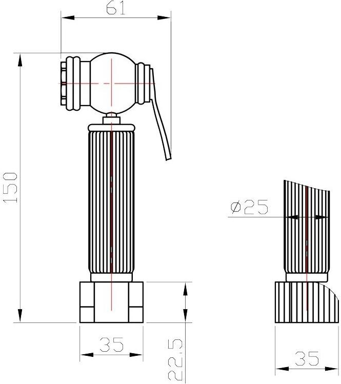 

Комплект для биде ZorG AZR 3 LB BR, Душевой гарнитур Zorg AZR 3 LB BR