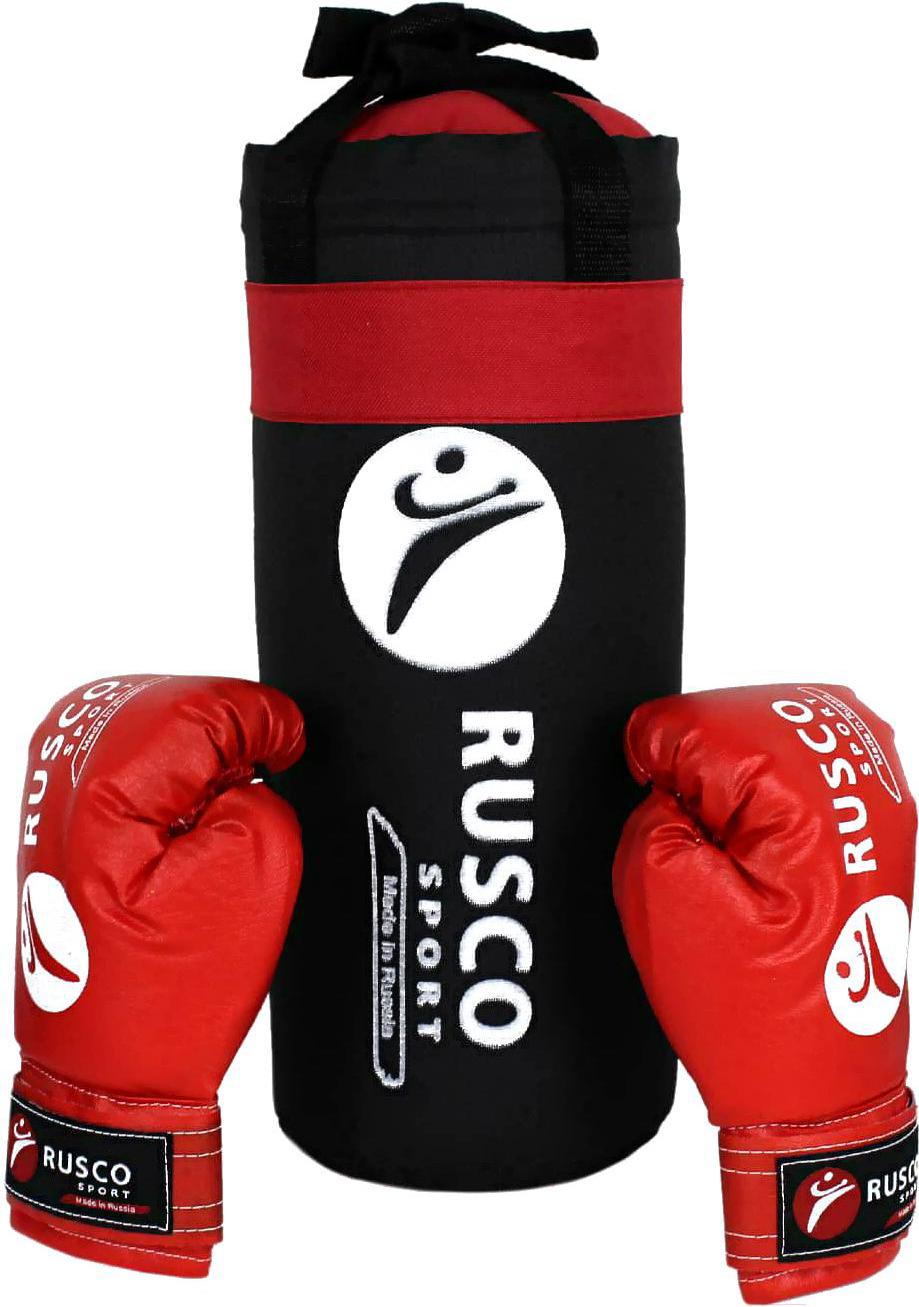 

Набор для бокса детский RuscoSport 6 oz черный/красный, 6oz
