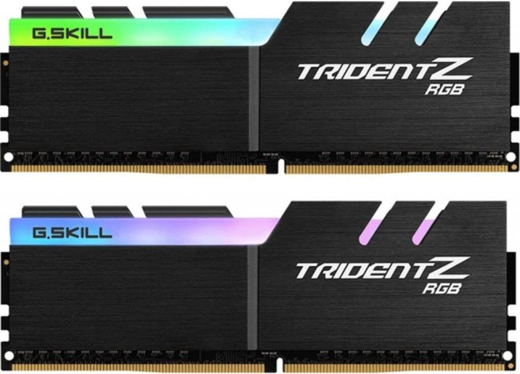 

Оперативная память G.Skill DDR IV 64Gb KiTof2 PC-25600 3200MHz, Оперативная память G.Skill Trident Z RGB 2x32GB DDR4 PC4-25600 (F4-3200C16D-64GTZR)