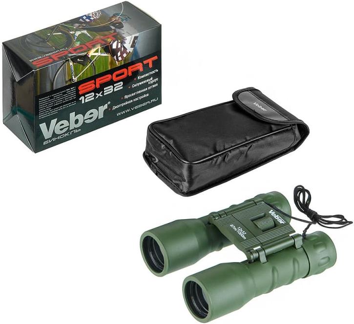 

Бинокль Veber БН 12x32 Sport камуфляж, БН 12x32 Sport камуфляж