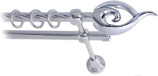 

Карниз Lm Decor Наутилус 012 2р витой 3м хром, Наутилус 012 2р витой 16мм 3.0м