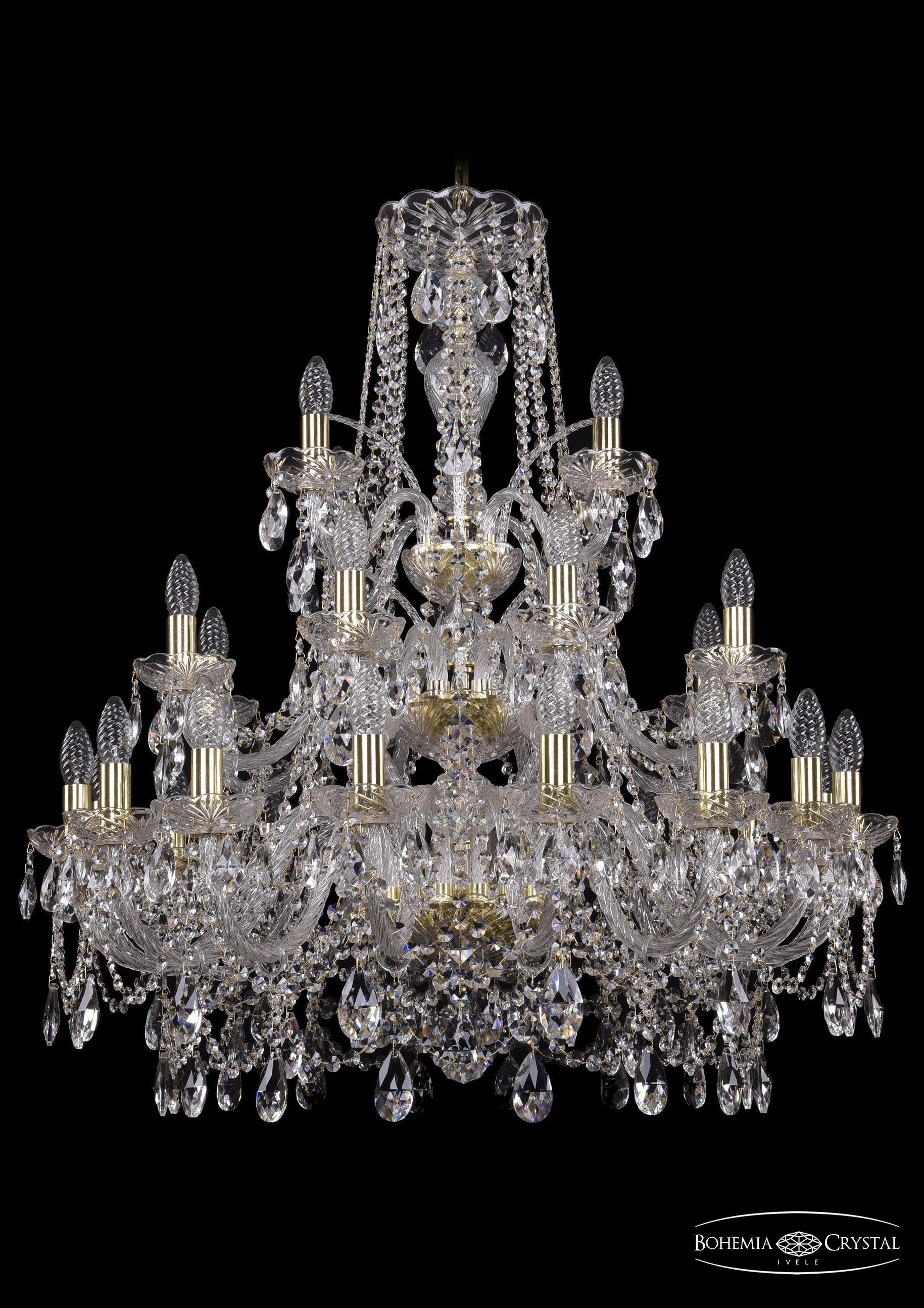 

Подвесная люстра Bohemia Ivele Crystal 1411/16+8+4/300/3d/G