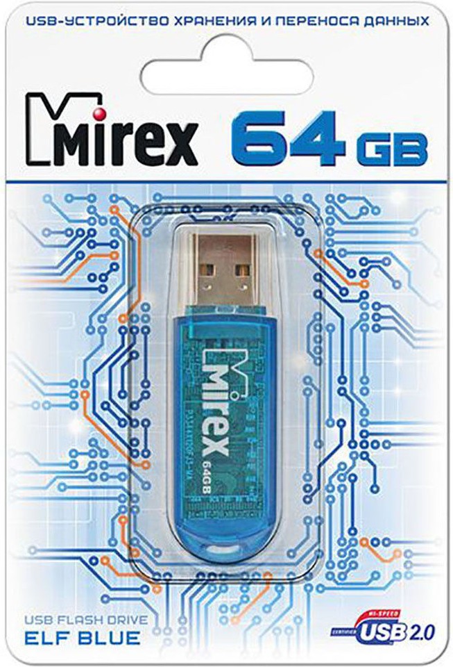 

Usb flash Mirex 64GB Elf 2.0 синий [13600-FMUBLE64], Usb flash Mirex 64GB Elf 2.0 13600-FMUBLE64 синий