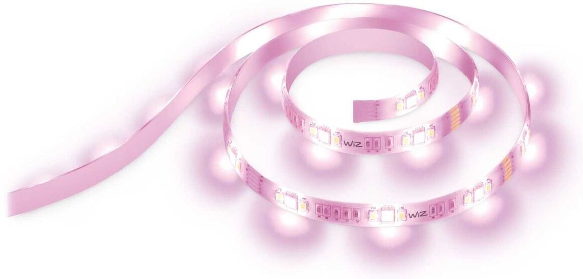 

Светодиодная лента WIZ Wi-Fi LED Strip 1M 880lm [929002532101], Светодиодная лента WIZ Wi-Fi LED Strip 1M 880lm 929002532101