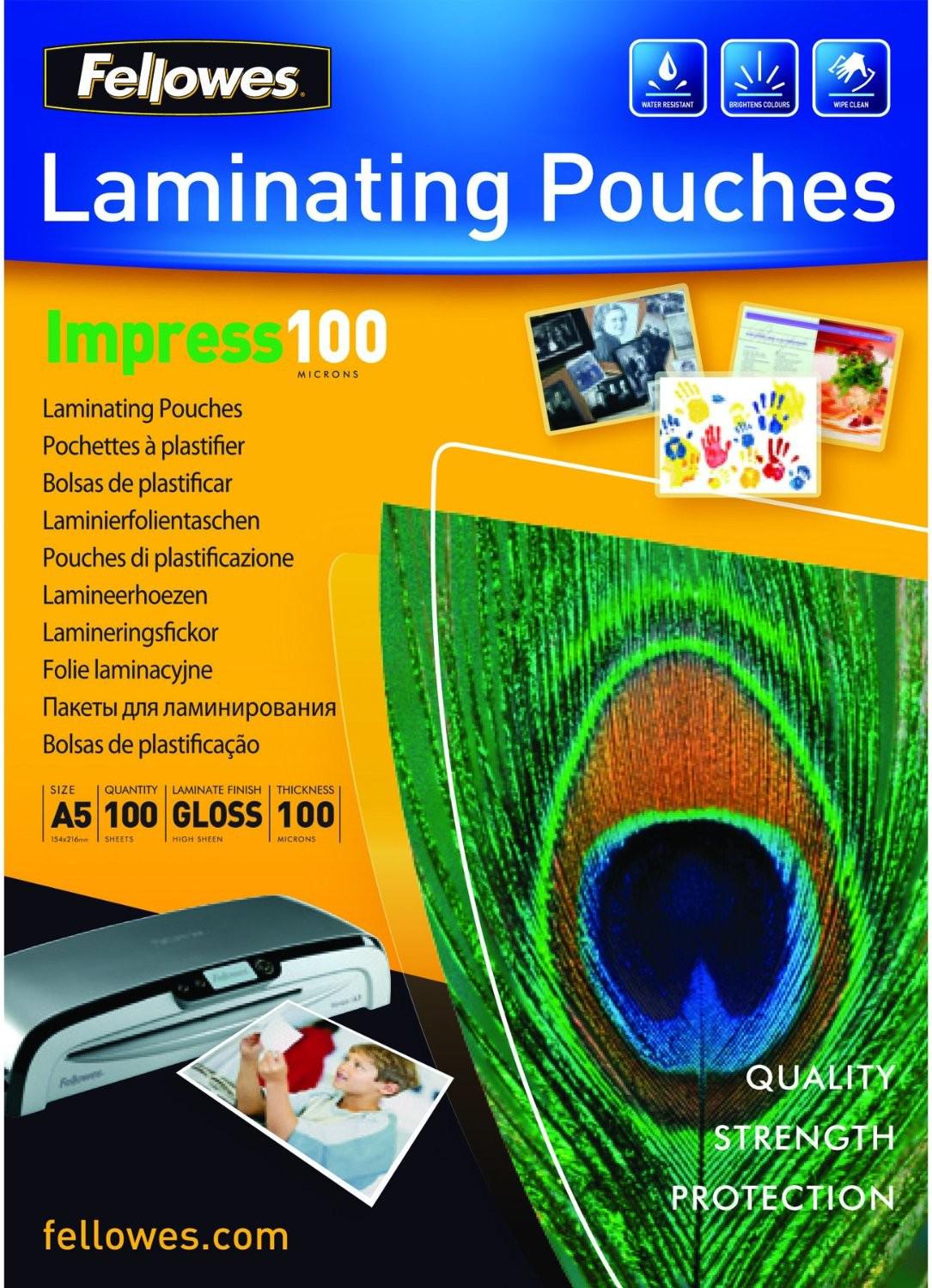 

Пленка для ламинирования Fellowes Lamirel LA-78766 А5 100мкм 100 шт