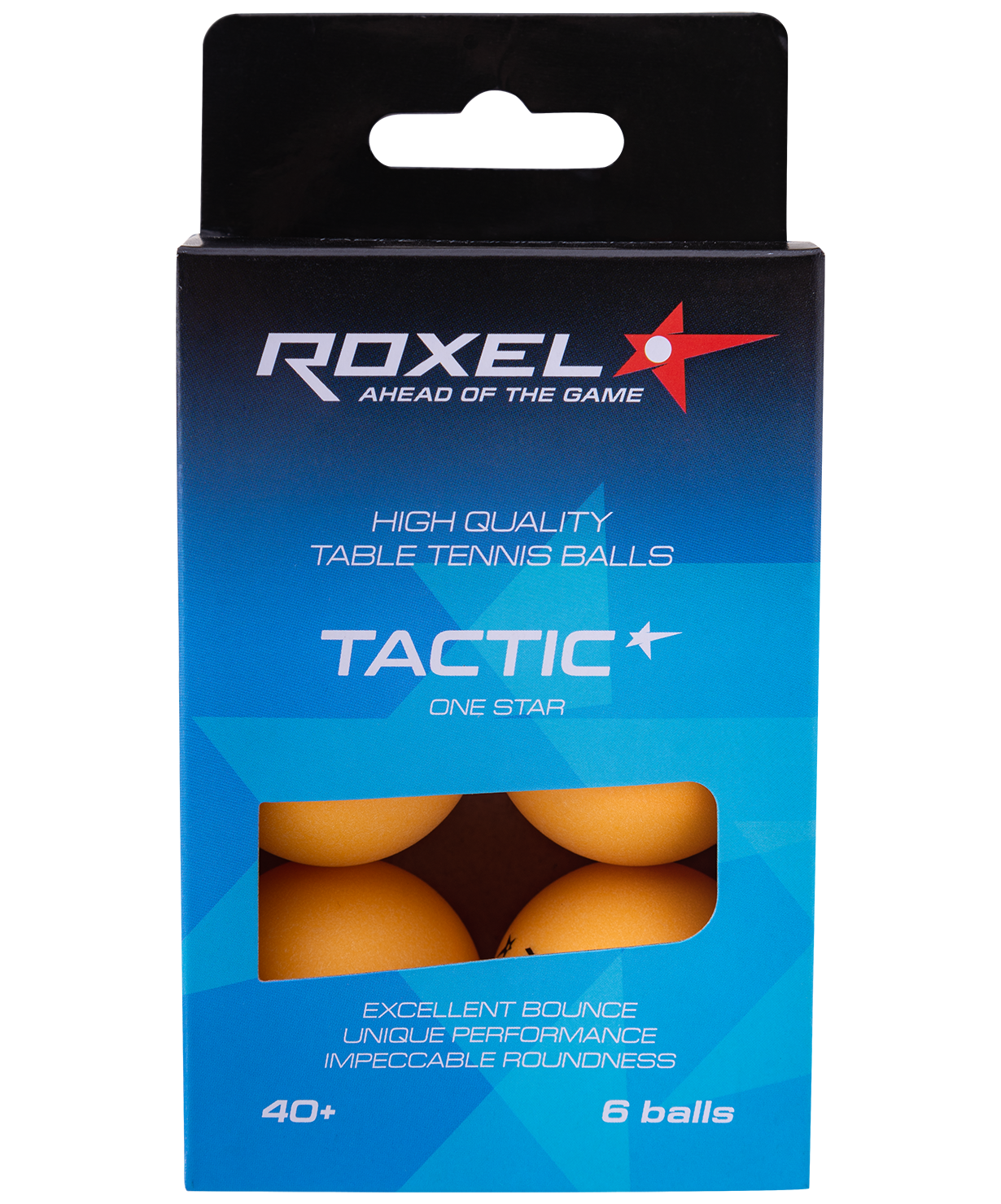 

Мячи для настольного тенниса Roxel 1* Tactic 6шт оранжевый