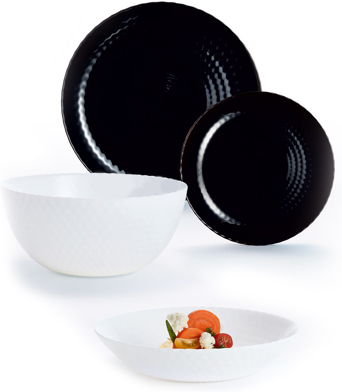 

Набор столовой посуды Luminarc Pampille Black/White Q6162