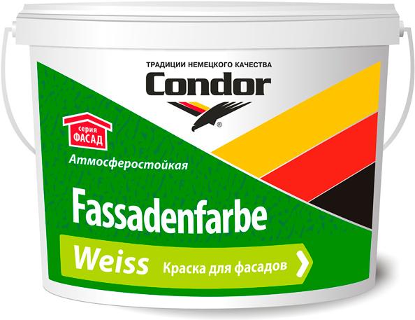 

Краска Condor Fassadenfarbe Weiss 3.75кг, Краска Condor Fassadenfarbe Weiss 3.75 кг