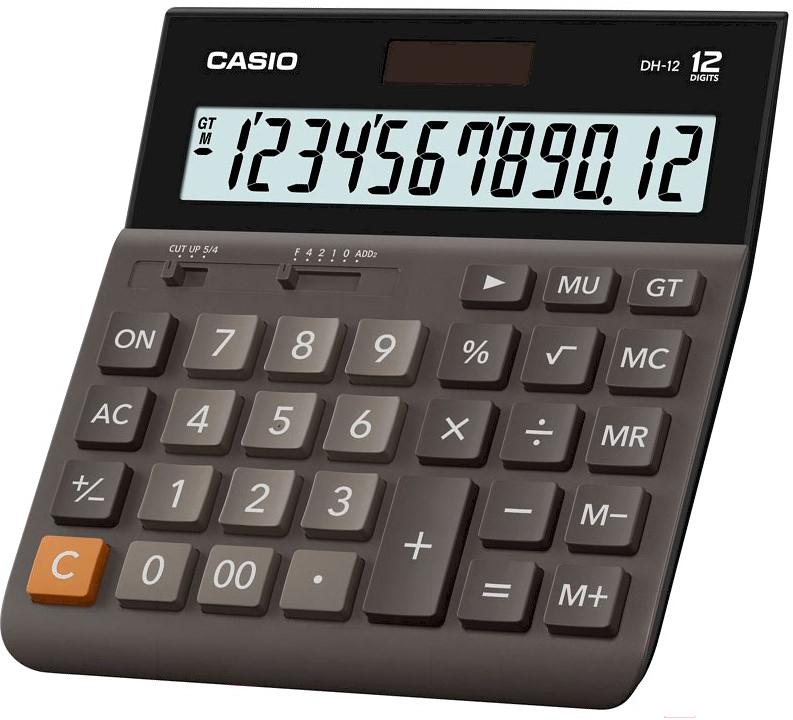 

Калькулятор Casio DH-12 коричневый/черный, DH-12
