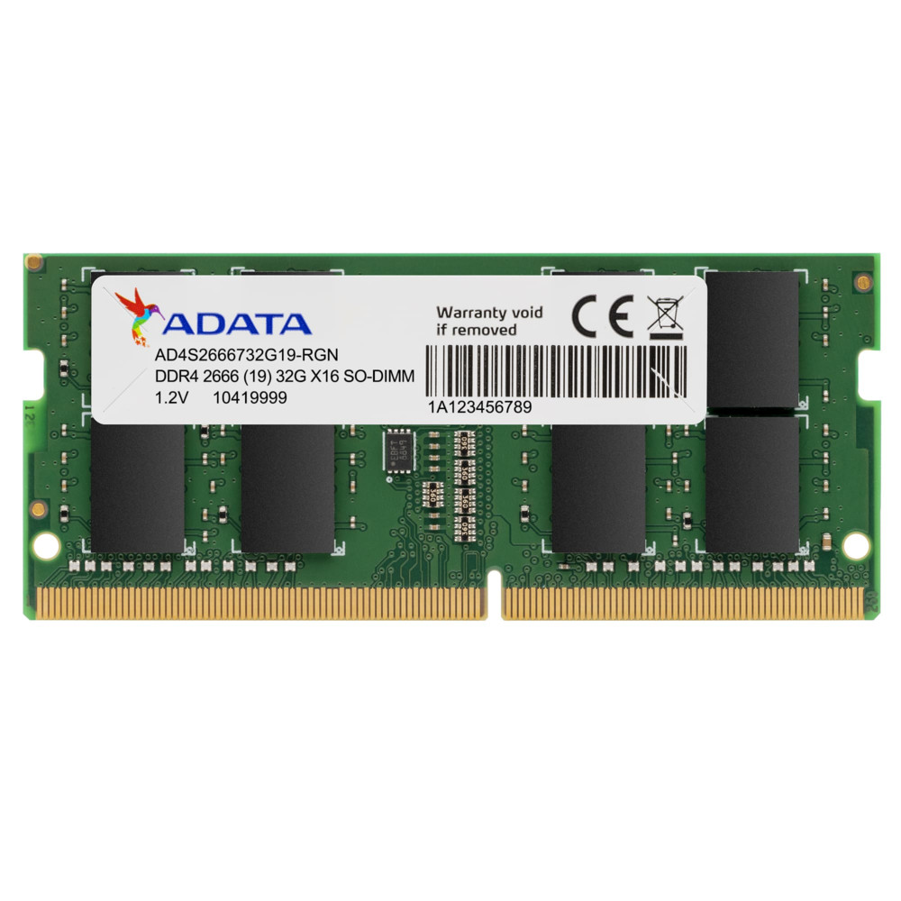 

Оперативная память A-Data 32GB DDR4 2666 SO DIMM