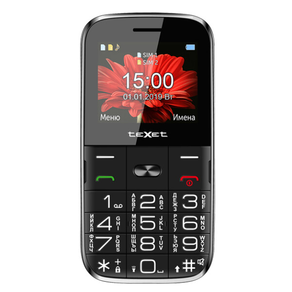 

Мобильный телефон TeXet TM-B227 Black, TM-B227