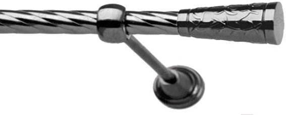 

Карниз Lm Decor Византия 066 1р витой 2.4м антрацит, Византия 066 1р витой 16мм 2.4м