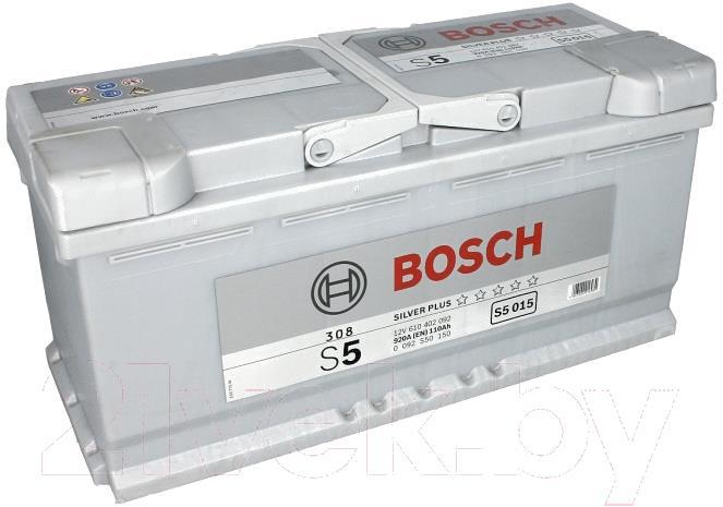 

Аккумулятор Bosch S5 015 610402092 110 А/ч [0092S50150], S5 015 610402092 110 А/ч