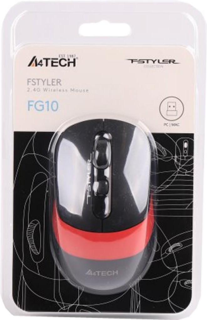 

Мышь A4Tech FG10 RED FSTYLER