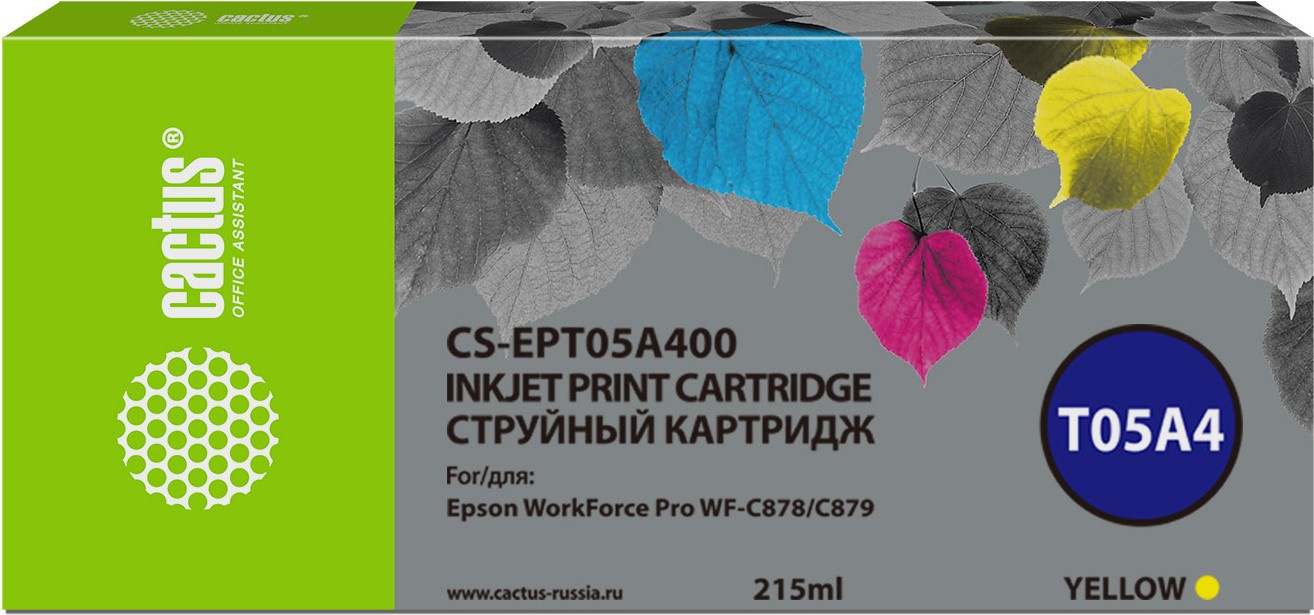 

Картридж струйный CACTUS CS-EPT05A400 T05A4 желтый