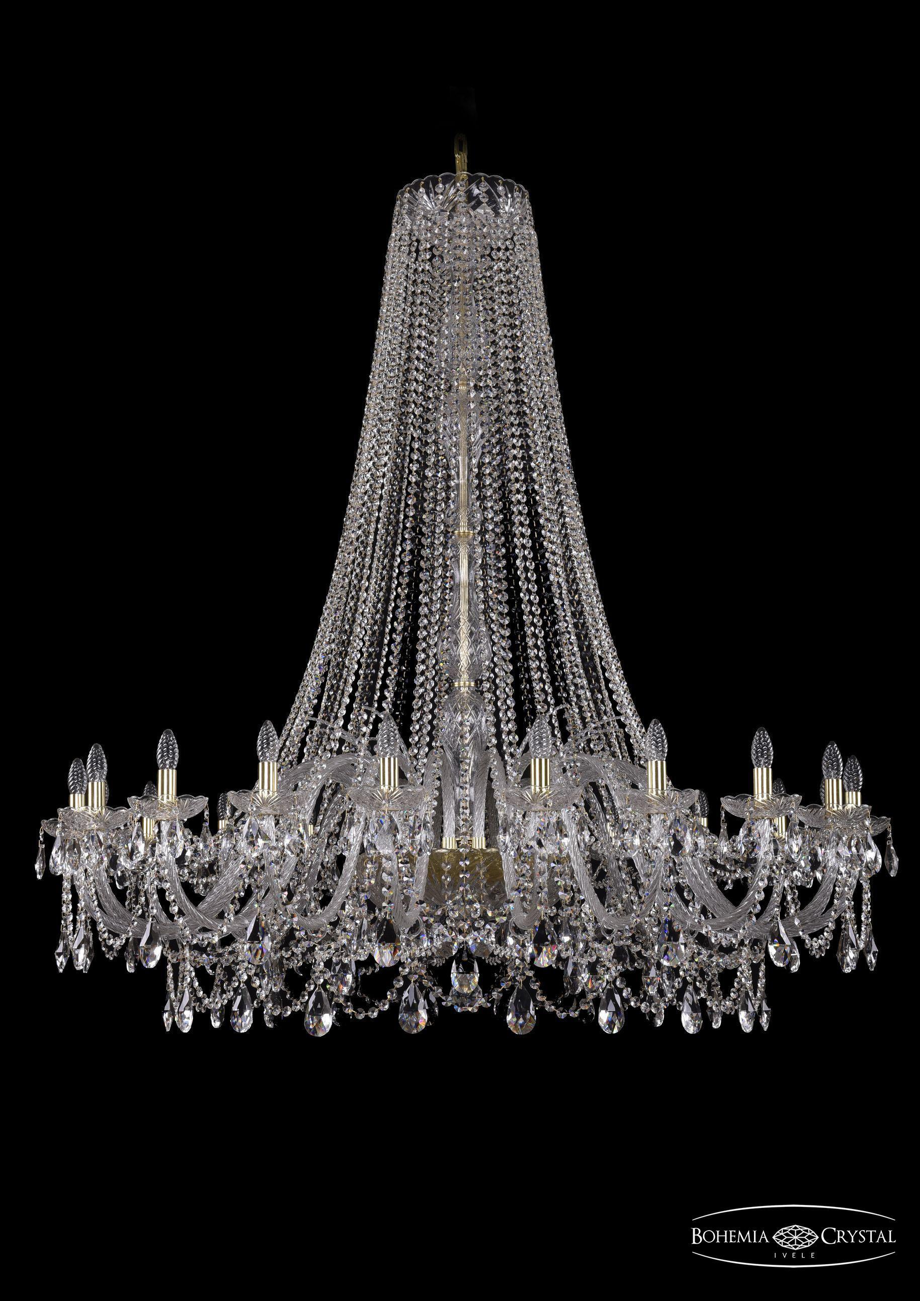 

Подвесная люстра Bohemia Ivele Crystal 1411/20/530/h-157/G