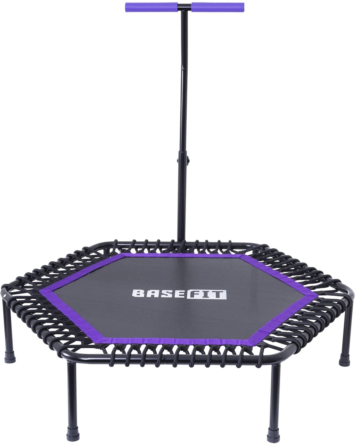 

Батут BaseFit TR-401 122 см с держателем фиолетовый