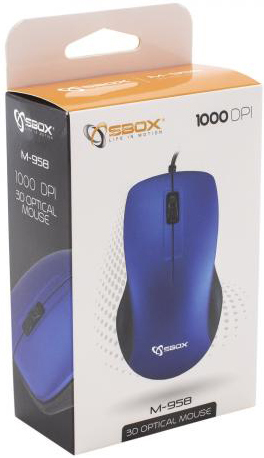 

Мышь SBOX M-958 синий, Мышь SBOX M-958 (синий)