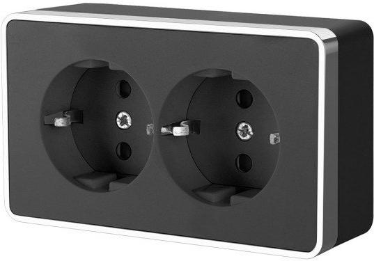 

Розетка Werkel Gallant WL15-02-03 черный/хром, Gallant WL15-02-03