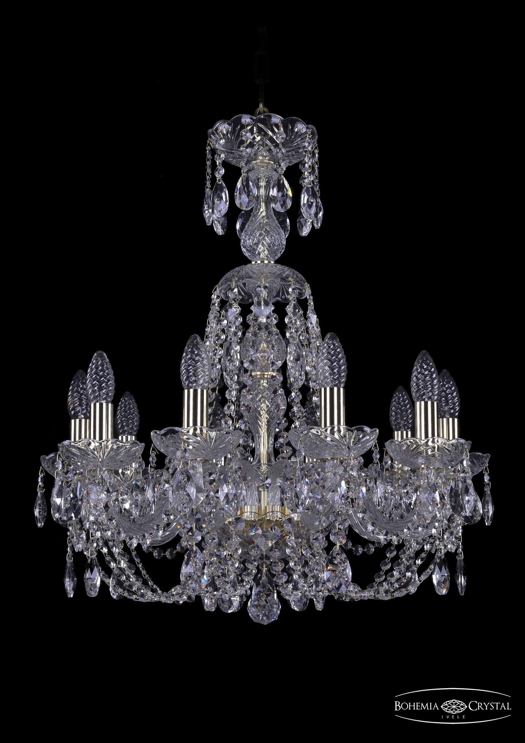 

Подвесная люстра Bohemia Ivele Crystal 1406/10/195/XL-64/G