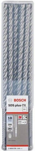 

Бур Bosch 2.608.576.198, Бур Bosch 10х200х265 мм SDS-plus 7X 2.608.576.198