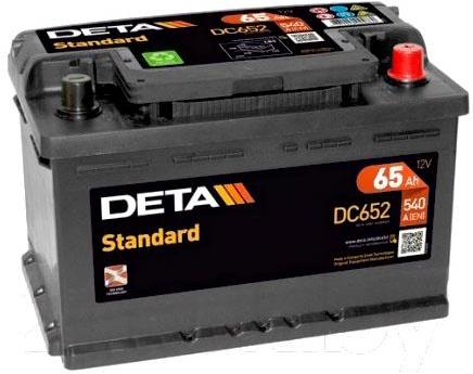 

Аккумулятор DETA Standard DC652 65 А/ч, Standard DC652 65 А/ч