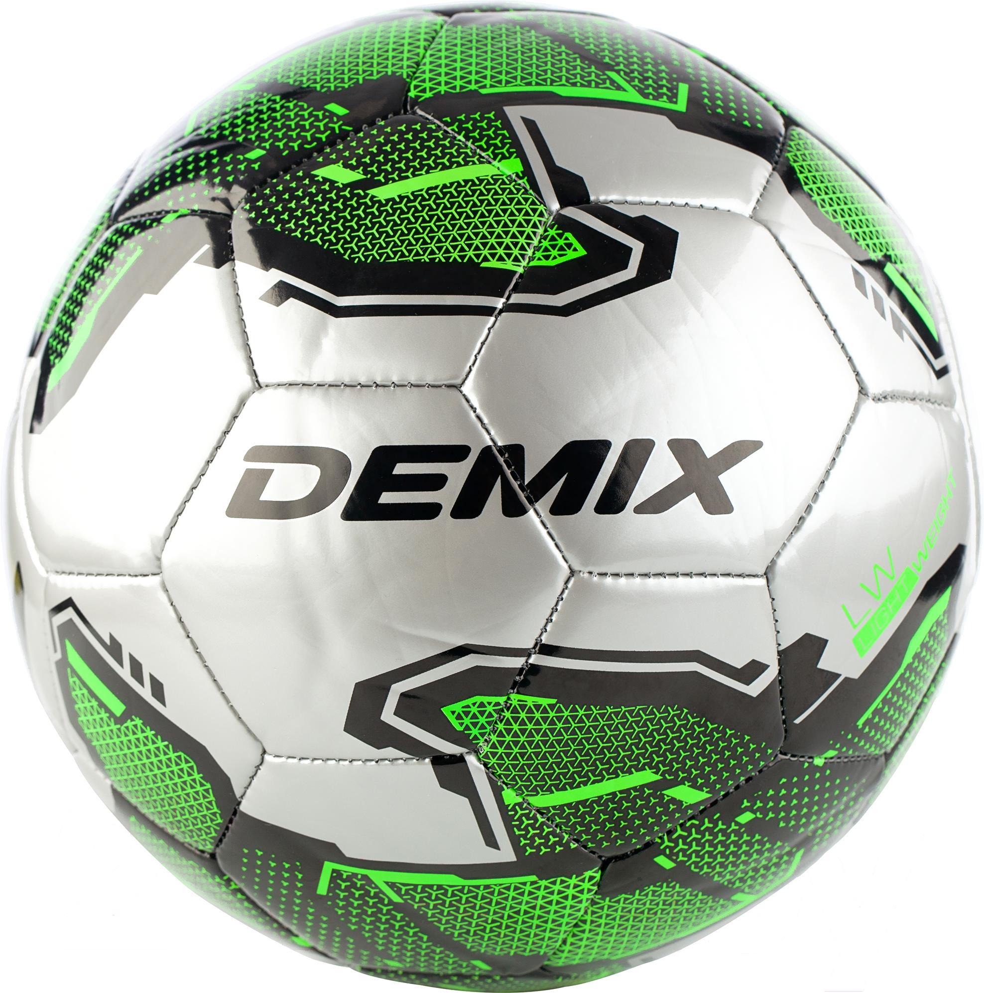 

Футбольный мяч Demix DF250-A3 размер 5 серый/зеленый [DF250A35], DF250-A3