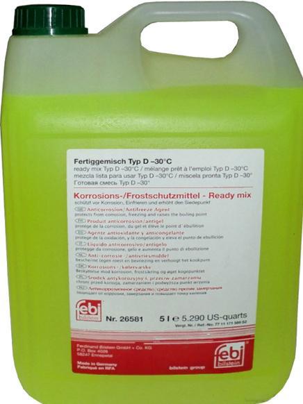 

Антифриз Febi Bilstein Renault Type D 5л зеленый [26581], Renault Type D 5л