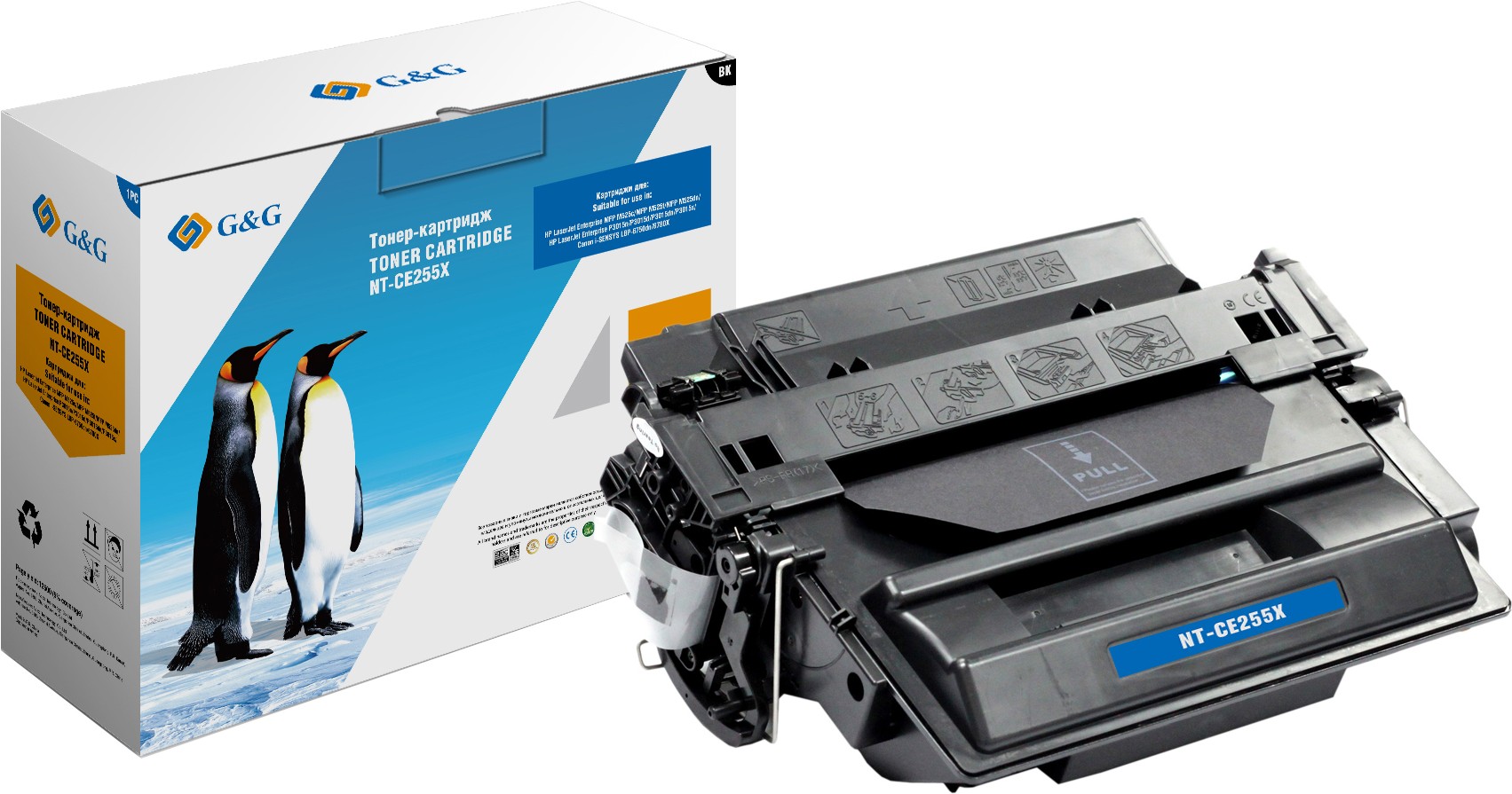 

Картридж лазерный GG NT-CE255X черный