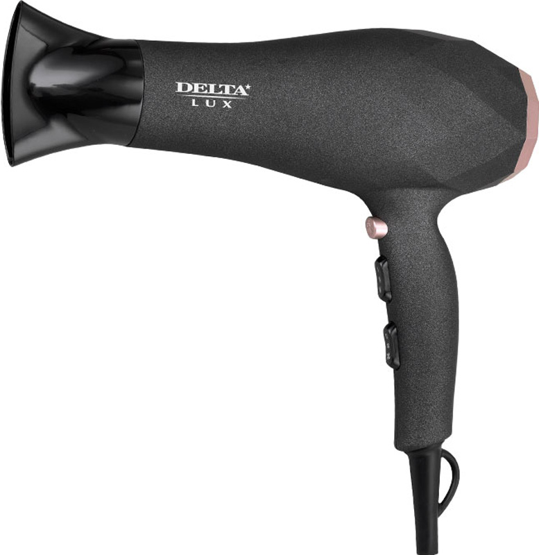 

Фен Delta Lux DL-0941 черный/розовый, Lux DL-0941