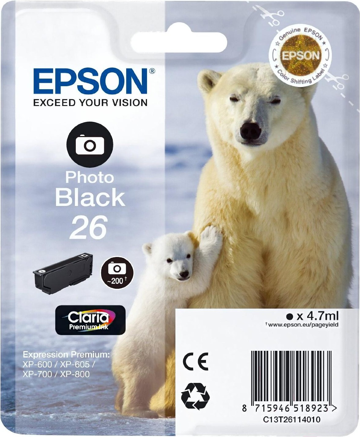 

Картридж Epson C13T26114012